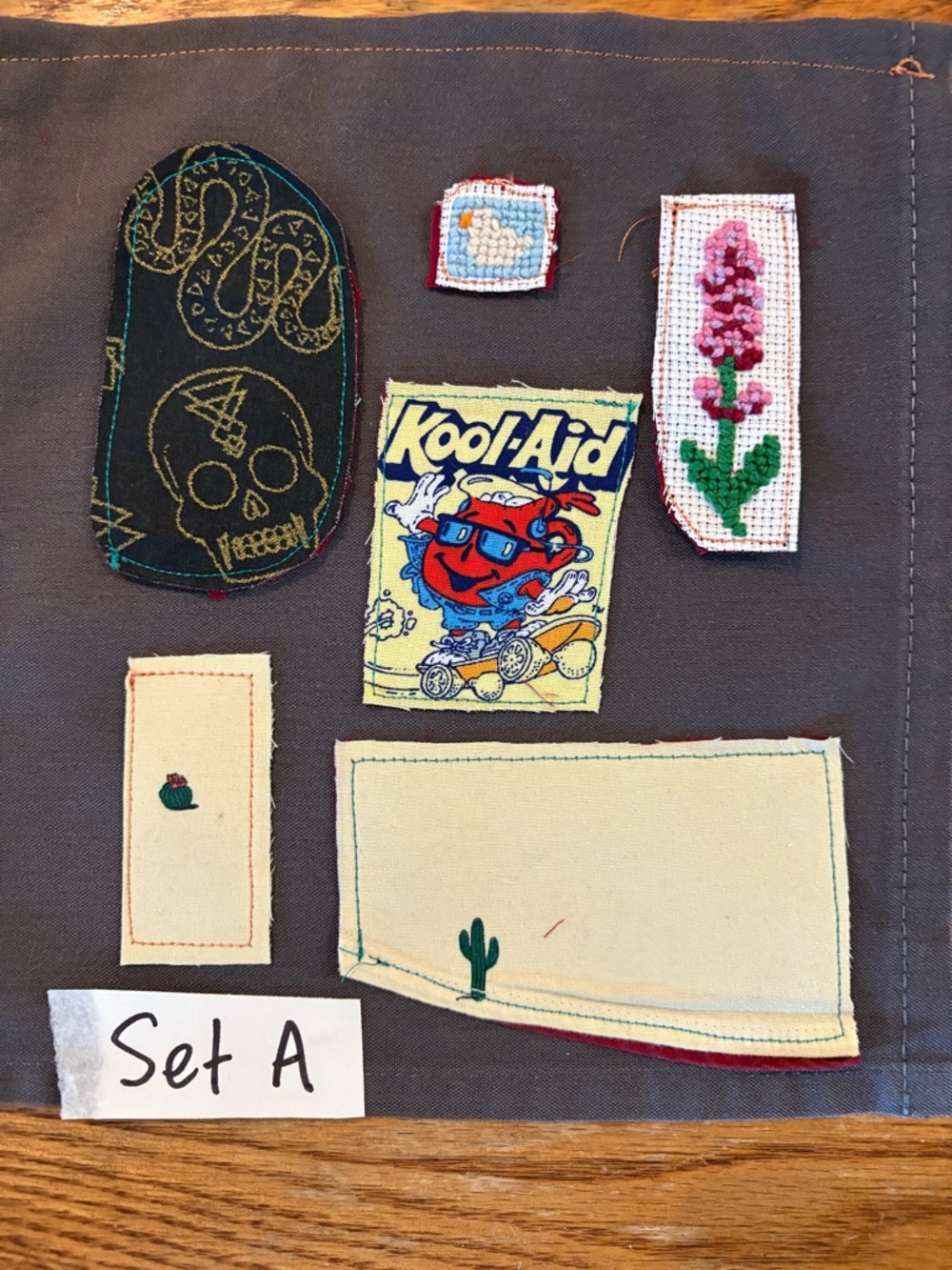 Lot of 5-6 Handmade Fabric Patches